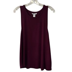 Athleta Burgundy Wine Ribbed Well Rested Tank Top Size Medium